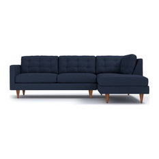 Logan 2-Piece Sectional Sofa, Navy, Chaise on Right