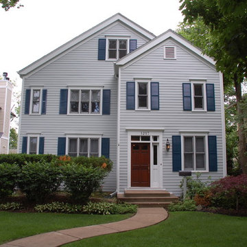Colonial Style Home Wilmette, IL in James Hardie Siding & Trim