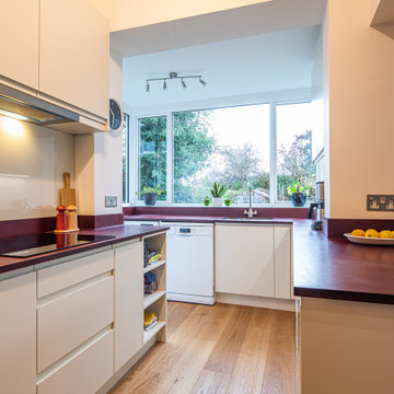Compact Kitchen with Colour