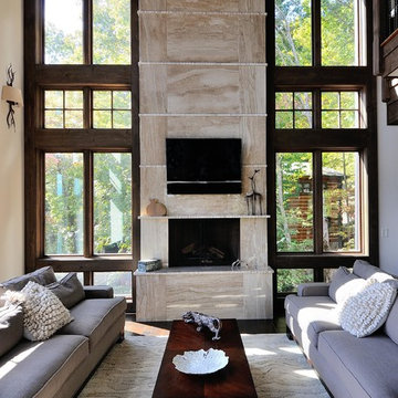 Daino Reale marble fireplace