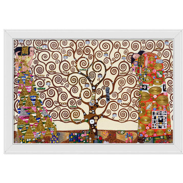 La Pastiche The Tree of Life, Stoclet Frieze, 1909 with Gallery White, 28" x 40"