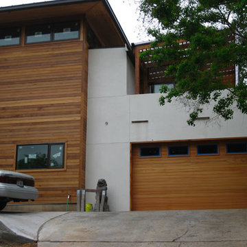 Contemporary Wood Garage Doors