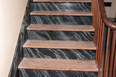 Faux Marble on Stair Risers
