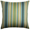 The Pillow Collection Aqua Gainey Throw Pillow, 20"x20"