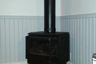 Free standing gas fireplaces