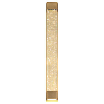 Tower 27" LED Wall Sconce 3500K, Aged Brass
