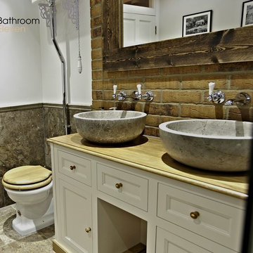 Traditional shower room in a Victorian Wandsworth Home
