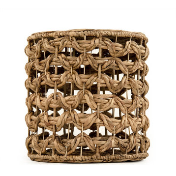 Woven Stool Brown