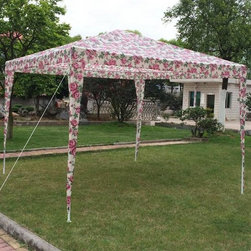 Floral Tailgate Tent - Patio Furniture And Outdoor Furniture