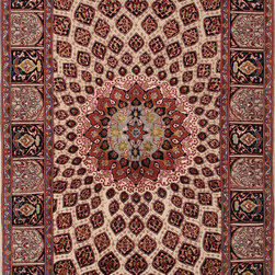 Persian Tabriz rug 3'4 X 4'10 - Area Rugs