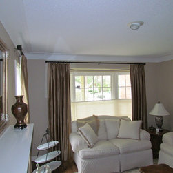 Custom Drapery - Mississauga  - Victoria Street Lorne Park - Window Treatments