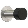 Smedbo 3   Wall Mount Stainless Steel Door Stopper in Brushed Stainless Steel