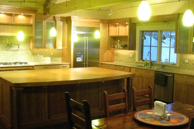 Inspiration for a transitional kitchen remodel in Other