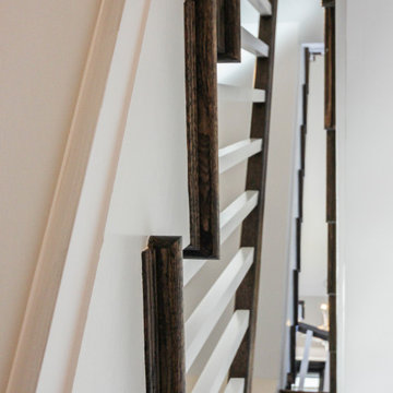 Project #57 | Staircase with Cozy Reading Nook Below