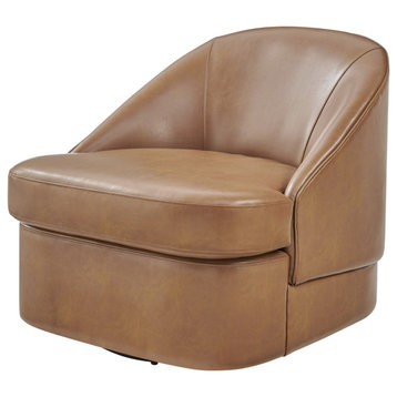 Hurley PU Swivel Accent Chair