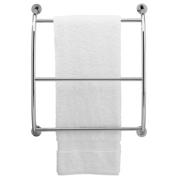 Essentials Wall Mounted Towel Rack, Chrome