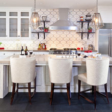 Ashwin & Neerajah - Dark slate tile floors