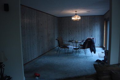 Large single-wall eat-in kitchen photo in Minneapolis