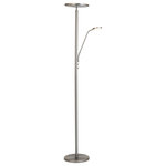 Lite Source - Monet LED Torch Reading Combo Lamp, Brushed Nickel - Stylish and bold. Make an illuminating statement with this fixture. An ideal lighting fixture for your home.&nbsp