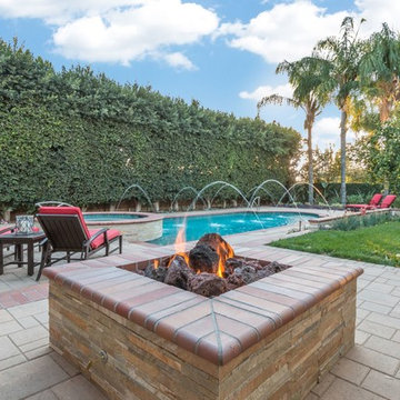 Pool with Creative Tile Designs