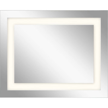 Elan 83995 32" x 40" Rectangular Beveled Mirror - Mirrored