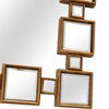 Gold Square Accent Mirror
