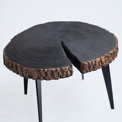 Burned wood coffee table - Coffee Tables