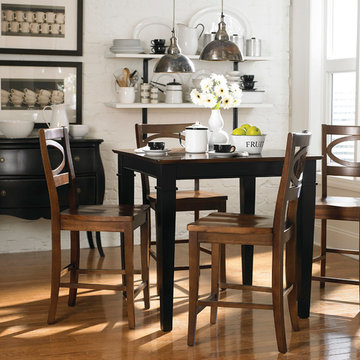 Custom Dining 38" Square Dining Table by Bassett Furniture