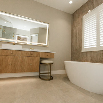 Lux Modern Spa Master bathroom