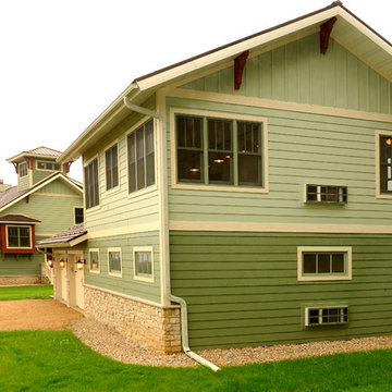 Custom Home with Lookout Tower & Detached Garage/Studio