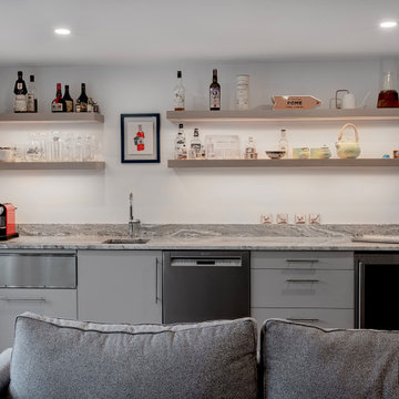 Elegant, Nature-Infused Modern Kitchen in Winchester, MA