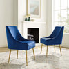 Discern Upholstered Performance Velvet Dining Chair Set of 2 by Modway