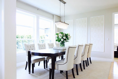Transitional dining room photo in Seattle