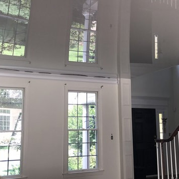 White Stretch Ceiling for Private House dining room in Hockessin, DE