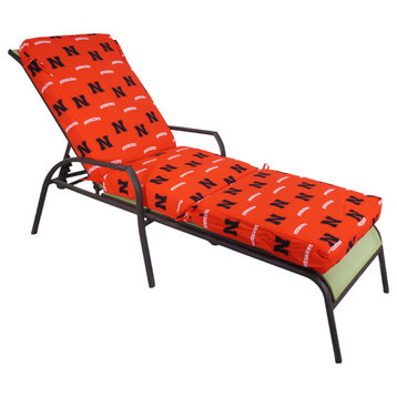Nebraska Huskers 3 Piece Chaise Lounge Cushion