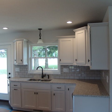 Geneseo New Construction Koch Painted White MSI Quartz Peppercorn White