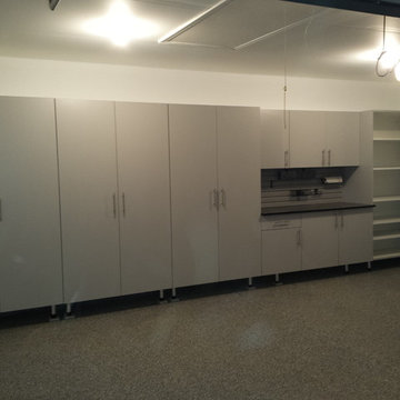 Wall to Wall Storage Solution with Workbench