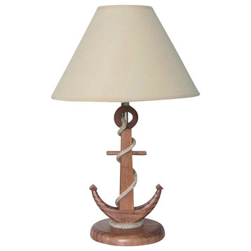 Wooden Anchor Lamp
