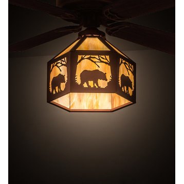 13W Lone Bear Fan Light