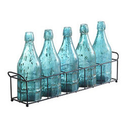 BOTTLE BASKET CANDLEHOLDER - Candleholders