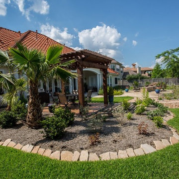 Stand Alone Pergola with Beautiful Pool & Landscaping