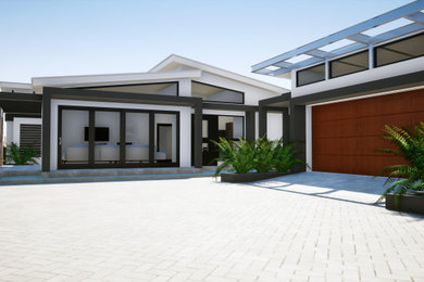 Inspiration for a modern home design remodel in Other