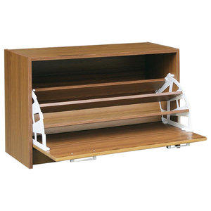 Bamboo And Canvas Shoe Park Shoe Rack Contemporary Shoe Storage By Great Useful Stuff