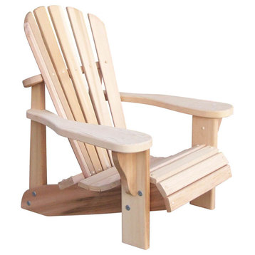 T&L Childs Adirondack Chair, Cedar Tone, Unstained