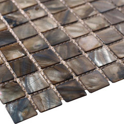 Dark Brown Mother of Pearl Mosaic Tiles - Home Accessories & Decor