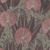 Metallic Leaf Tropical Wallpaper, Pink, Sample