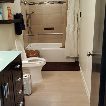 Hallway bathroom remodel