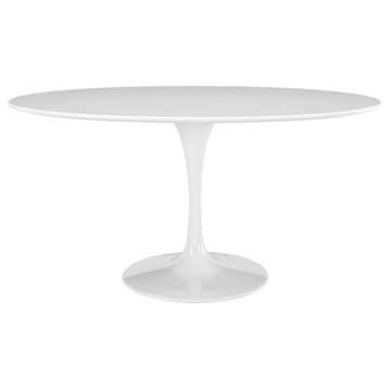 Modern Contemporary Kitchen 60" Dining Table White