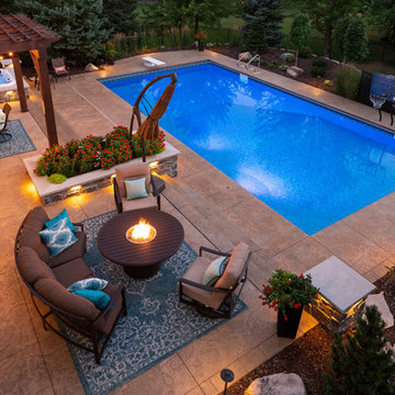 Indoor-Outdoor Living | Classic Backyard & Swimming Pool | Shoreview, MN