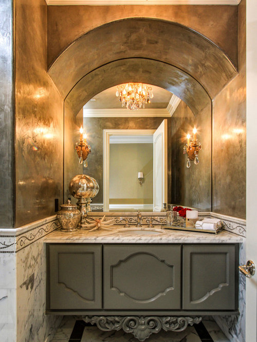 Best Mediterranean Powder Room Design Ideas & Remodel Pictures Houzz